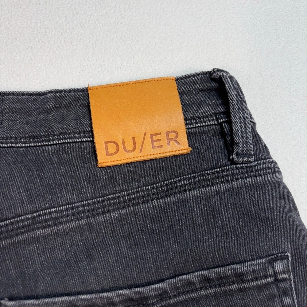 DU/ER L2X Shorts Men's 30x12 Faded Black Slim Fit Stretch Denim MLS9D003‎ - Picture 6 of 16